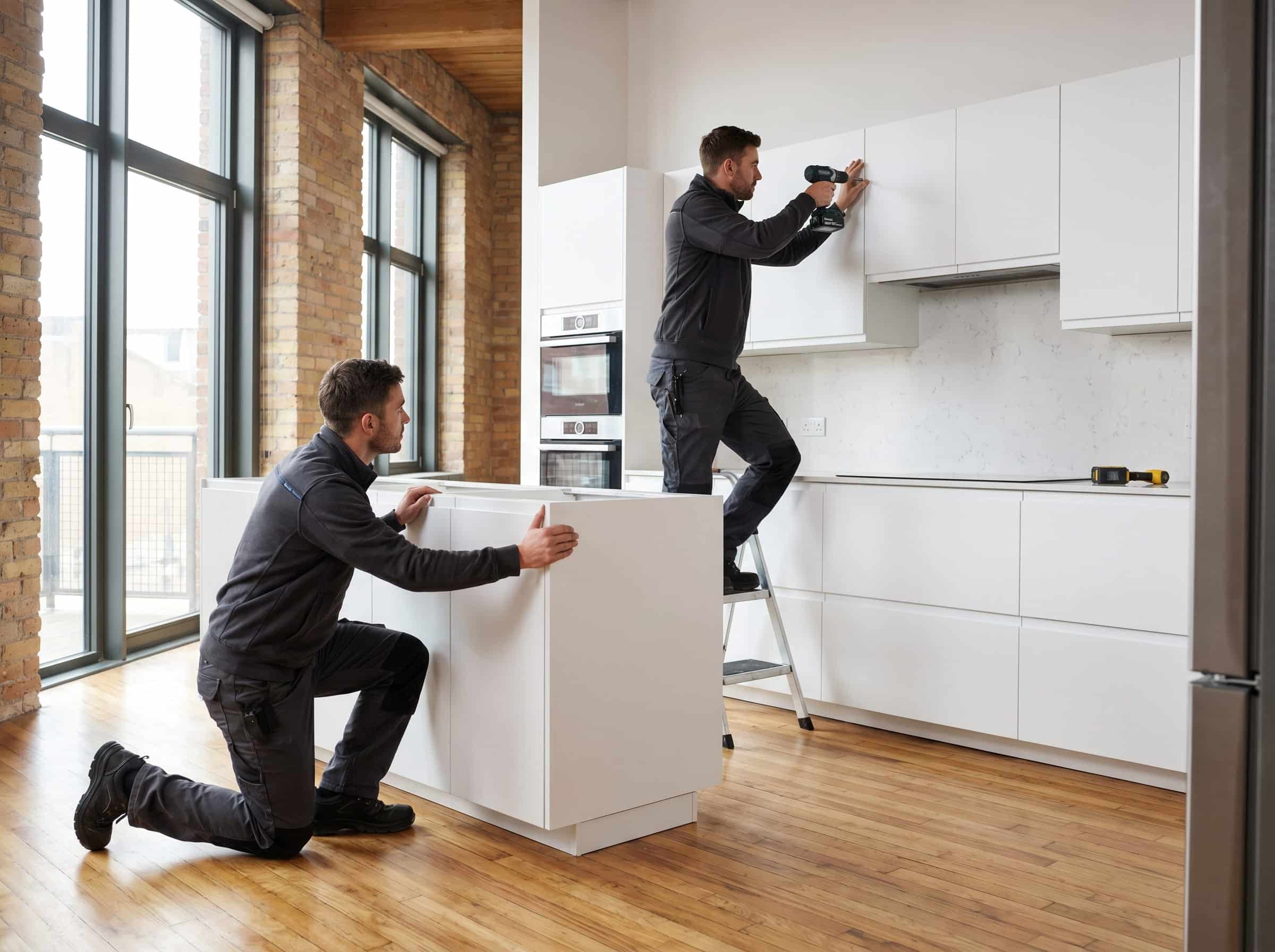 Installation de cuisine par les techniciens Cuisin'Affaires